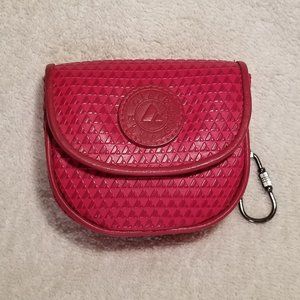 Liz Claiborne Coin Purse with Chain, Red